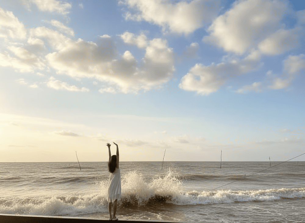 Cồn V&agrave;nh th&aacute;ng 04 - 09 nước ấm, s&oacute;ng vừa phải, ph&ugrave; hợp để tắm biển v&agrave; tổ chức c&aacute;c hoạt động ngo&agrave;i trời